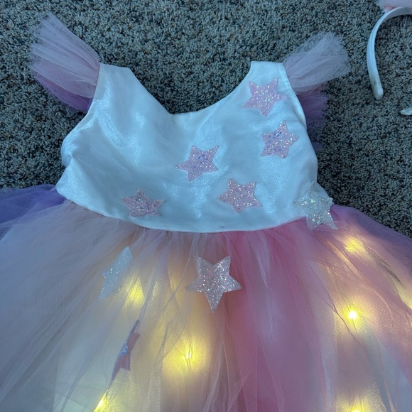 Pottery Barn Light up Unicorn Tutu costume with wings - Picture 6 of 9